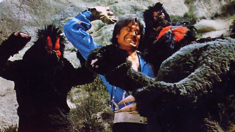 El equivalente a Luke Skywalker, luchando contra los yetis del desierto.